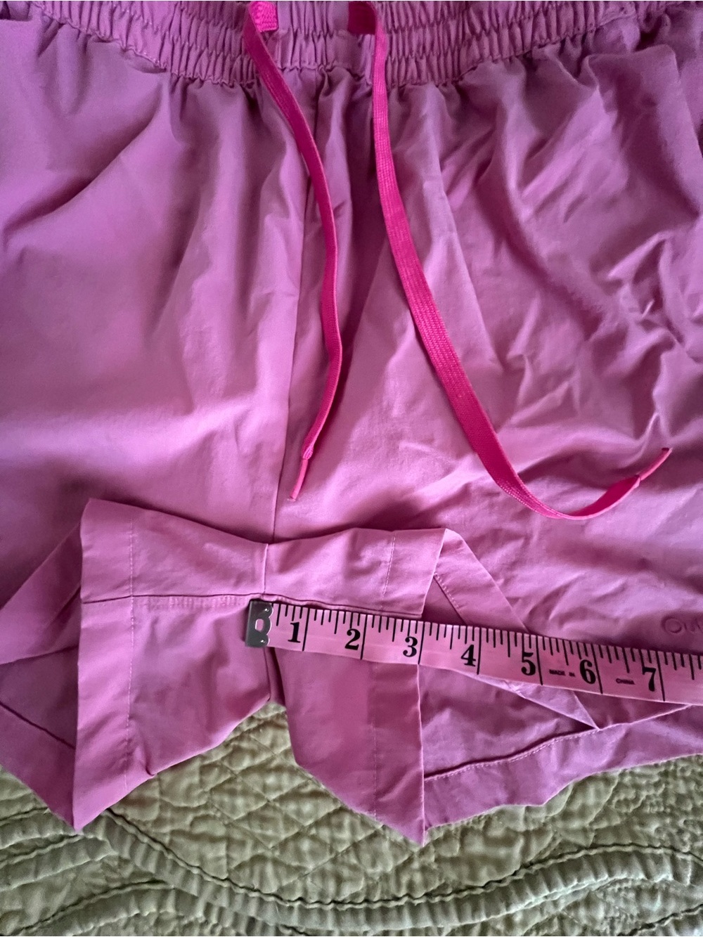 Outdoor Voices RecTrek 3 Drawstring Shorts Pink Large - Picture 4 of 7